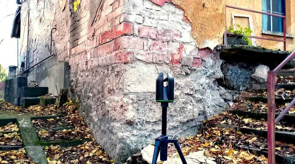 Régi épület lézerszkennelése